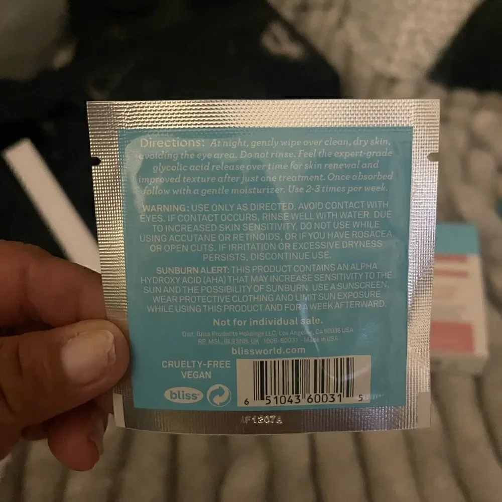 bliss incrideble peel- incredi peel 30ttl treatments 2boxes